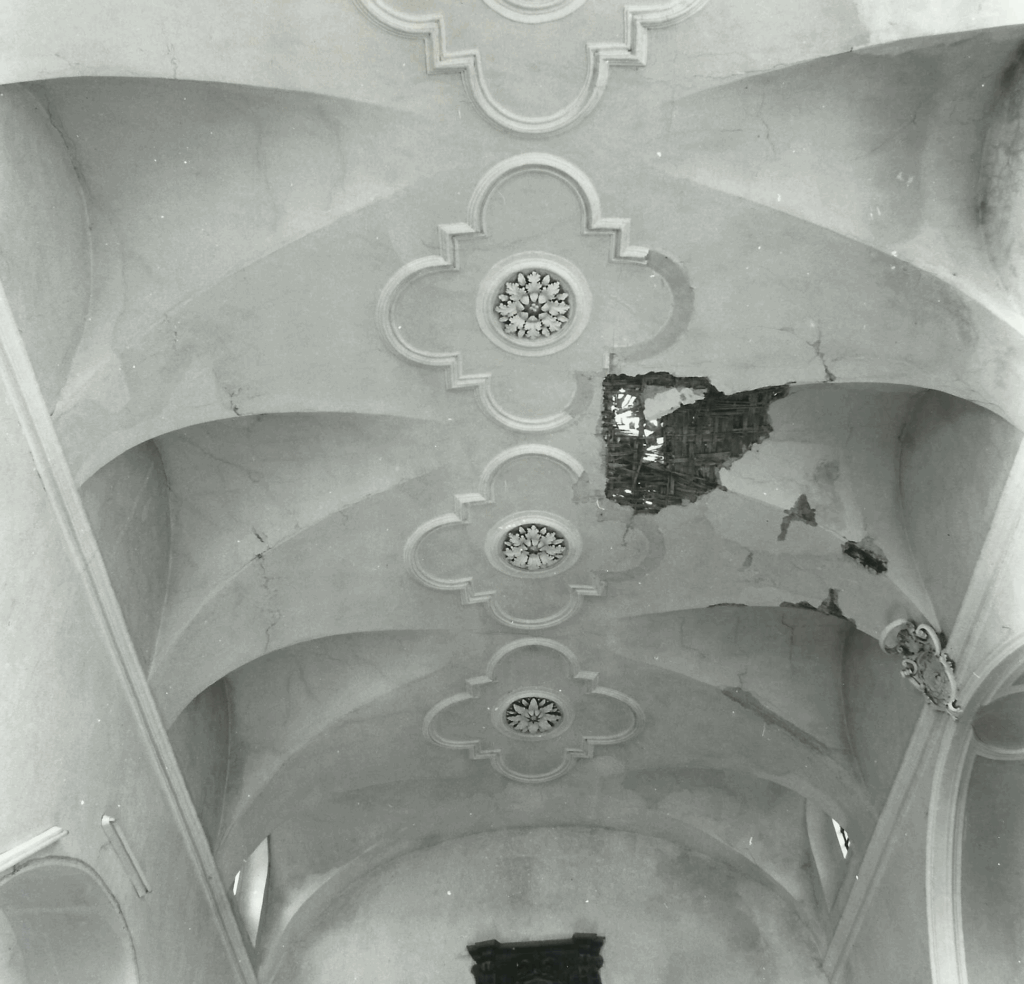 Cattedrale di Volturara, lesioni dell'incannucciato