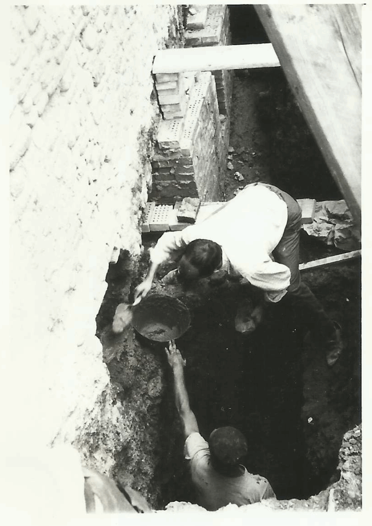 Sottofondazione palazzo Tatta, 1963